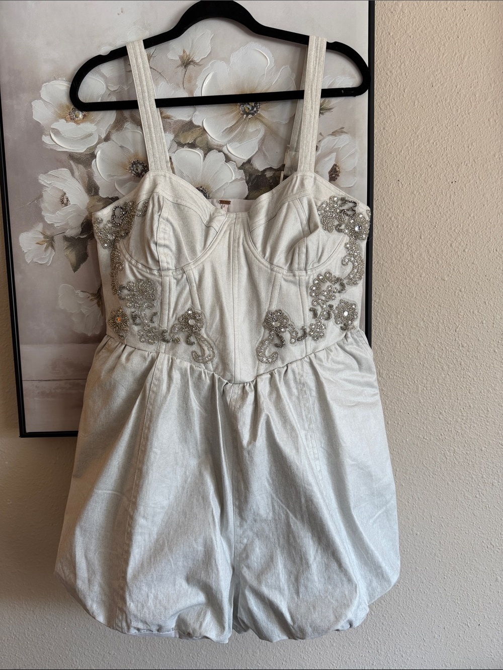 Free People beaded Janelle Bubble Romper